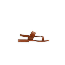 Hermes caramel alamo handmade leather sandals - Cooperative Handmade
