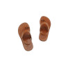 Hermes caramel alamo handmade leather sandals - Cooperative Handmade