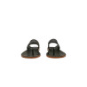Hermes fatty matte black handmade leather sandals - Cooperative Handmade