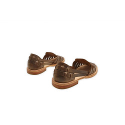 Indian Beloved camel cerato handmade leather sandals - Cooperative Handmade