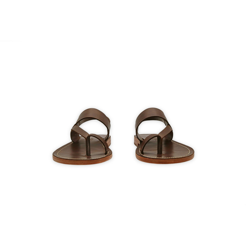 Hermes camel cerato handmade leather sandals - Cooperative Handmade