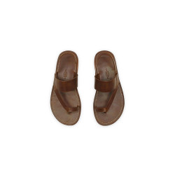 Hermes camel cerato handmade leather sandals - Cooperative Handmade