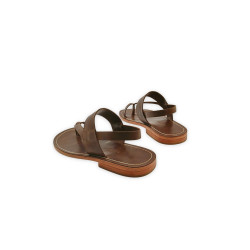 Hermes camel cerato handmade leather sandals - Cooperative Handmade