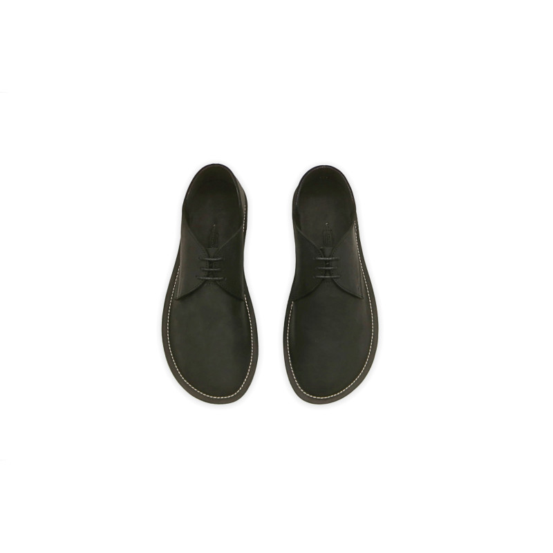 Chaplin matte black handmade leather shoes - Cooperative Handmade