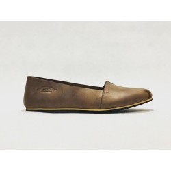 Pampa Fem handmade leather shoes camel cerato details beige black