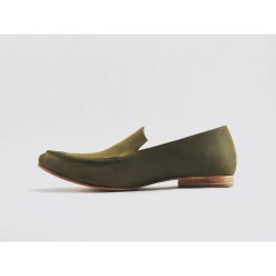 Ato handmade leather shoes fatty green