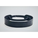 Vespucci handmade leather belt black napa