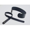 Vespucci handmade leather belt black napa
