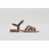 Juana leather cerato camel handmade leather sandals