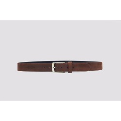 Verbo fatty brown handmade leather belt - Cooperative Handmade