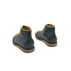 Ocho black napa caramel ranger handmade leather shoes  - Cooperative Handmade