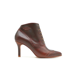 Madame Walker red handmade leather heels - Cooperative Handmade