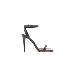 Colette version B purple handmade leather heels - Cooperative Handmade