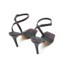 Colette version B purple nappa handmade leather heels - Cooperative Handmade