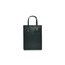 Nomada Bag matte black handmade leather bag - Cooperative Handmade