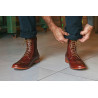 Coco red handmade leather shoes - Cooperative Handmade