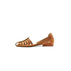 Panela caramel ranger handmade leather sandals - Cooperative Handmade