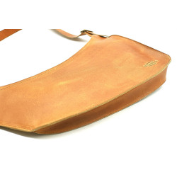Toba caramel ranger handmade leather shoulder bag - Cooperative Handmade