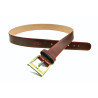 Verbo red handmade leather belt - Cooperative Handmade