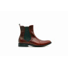 Hache red handmade leather shoes - Cooperative Handmade