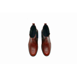 Hache red handmade leather shoes - Cooperative Handmade