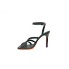 Circe black nappa handmade leather heels 10 cm - Cooperative Handmade