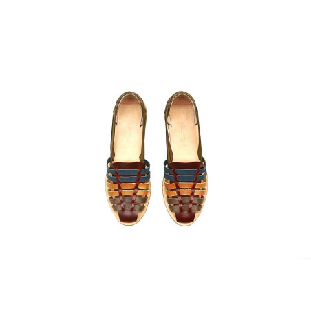 Indian Beloved version Lima handmade leather sandals - Cooperative Handmade