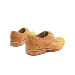 Borges Classique caramel ranger handmade leather shoes - Cooperative Handmade