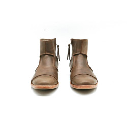 LA69 camel handmade leather shoes - Cooperative Handmade