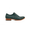 Satie fatty matte black details beige handmade leather shoes - Cooperative Handmade