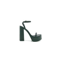 Colette platform black nappa handmade leather heels - Cooperative Handmade