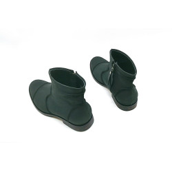 LA69 matte black handmade leather shoes - Cooperative Handmade